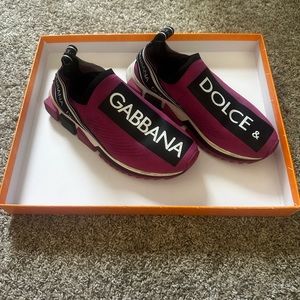 Dolce Gabbana Pink Sneakers